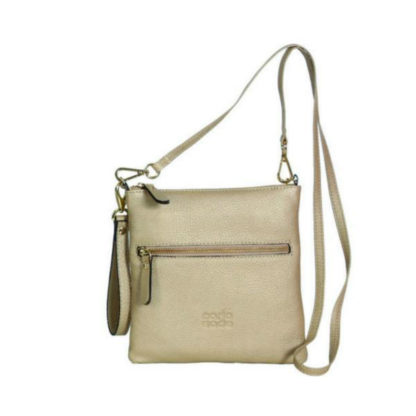 Bolso piel CS 328 metalizado