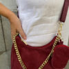 Bolso piel MF 11412A granate Modelo